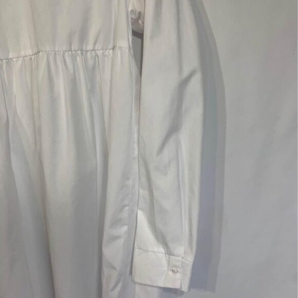 WOMAN’S white dress shirt tunic dress. Size 8. Back zipper. New condition. - Picture 3 of 10